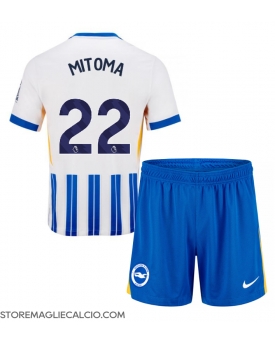 Brighton Kaoru Mitoma #22 Maglia Gara Casa Repliche 2024-25 Bambino Maniche Corte